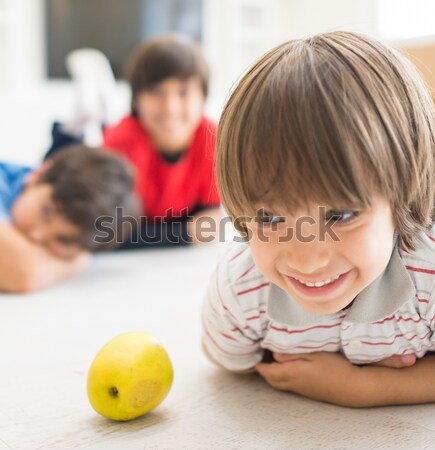 Education activities in classroom at school, happy children learning Stock photo © zurijeta