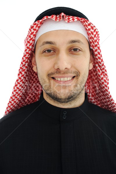 Man wearing arabic middle eastern traditional clothes Stock photo © zurijeta