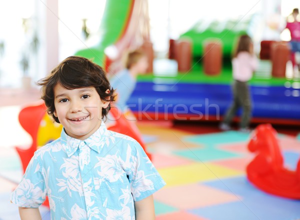 Kinderen spelen kleurrijk speeltuin kinderen spelen kleuterschool Stockfoto © zurijeta
