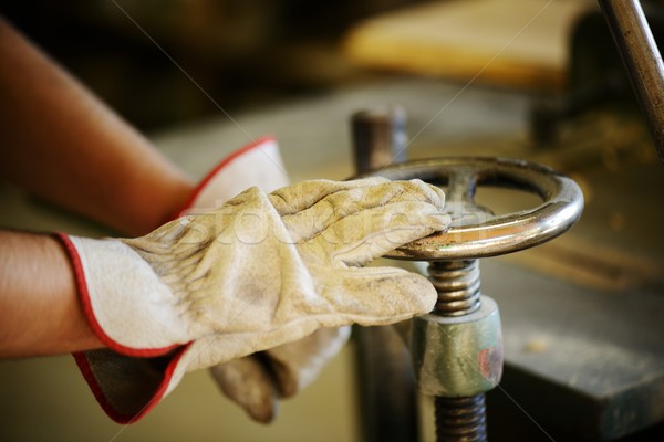 Craft worker working at workshop Stock photo © zurijeta