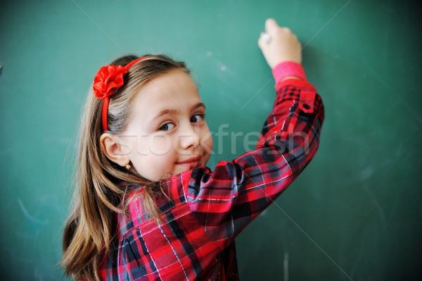 Cute klas onderwijs activiteiten school Stockfoto © zurijeta