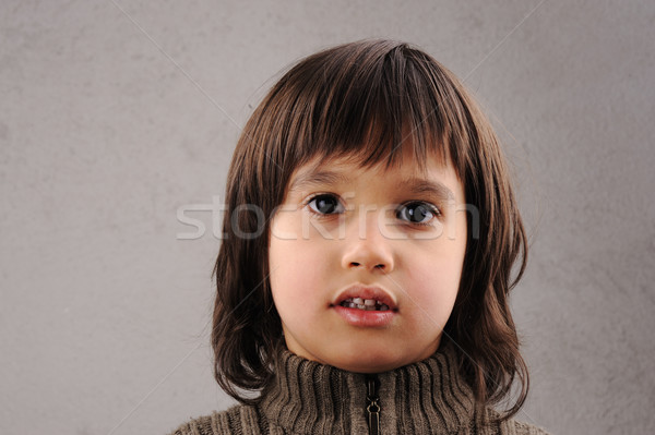 öğrenci zeki çocuk yıl eski yüz ifadeleri Stok fotoğraf © zurijeta