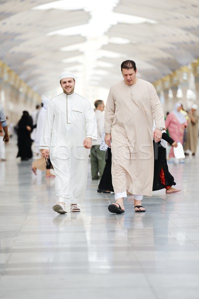 Two Muslim men walking together Stock photo © zurijeta
