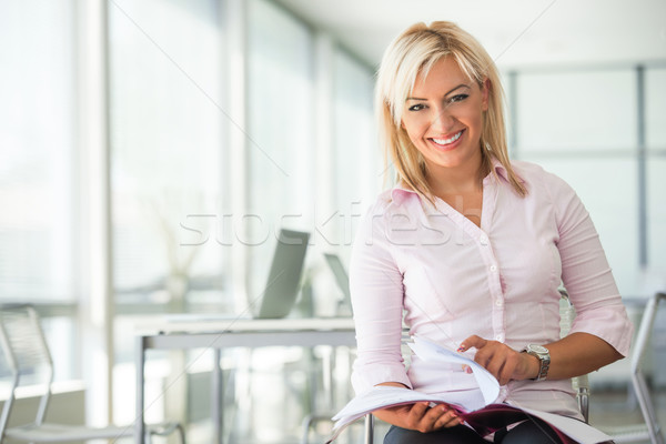 Stock photo: Happy business woman