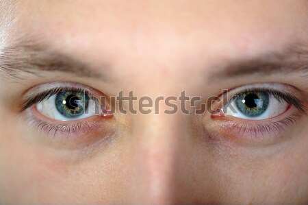 Closeup shot of the man's eyes Stock photo © zurijeta