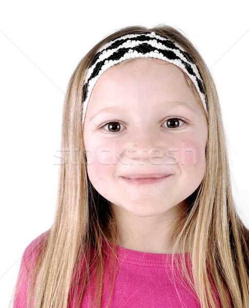 Pretty blonde little girl smiling Stock photo © zurijeta