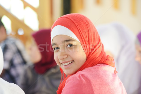 Stock fotó: Muszlim · arab · lányok · tanul · együtt · csoport