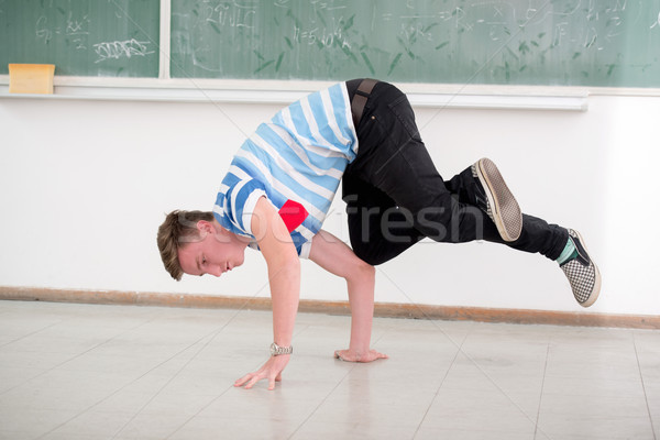 Student breakdancing Stock photo © zurijeta