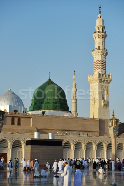 Prophet Muhammed holy mosque in Medina, KSA Stock photo © zurijeta