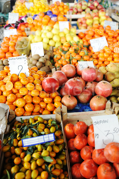 Fruits and vegetables market, bazaar Stock photo © zurijeta