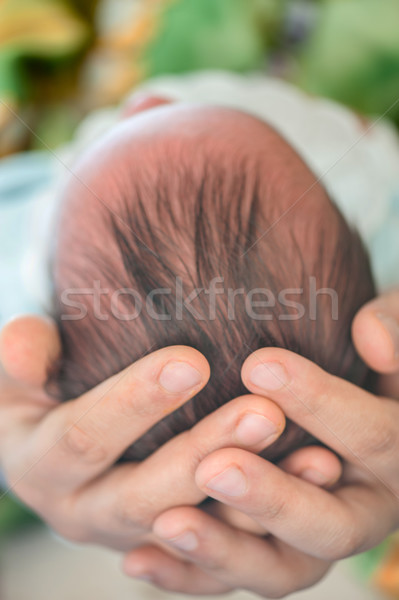 Pasgeboren baby eerste gezicht gezondheid ziekenhuis Stockfoto © zurijeta