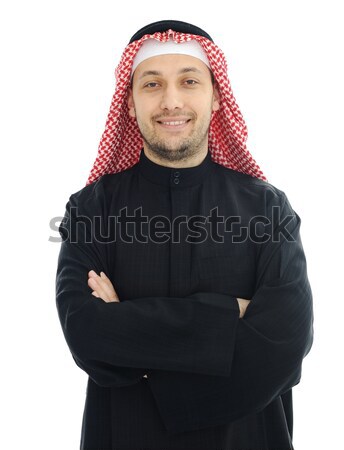 Man wearing arabic middle eastern traditional clothes Stock photo © zurijeta