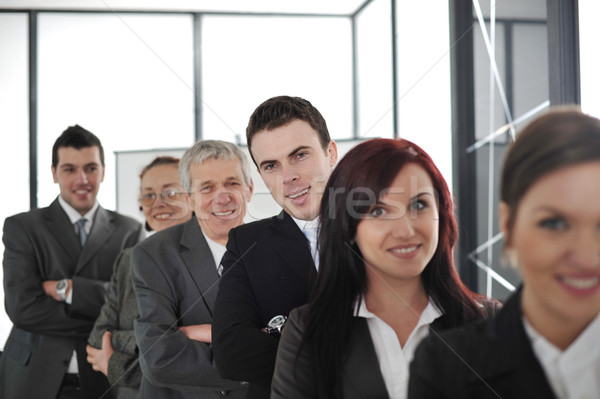 Business partners discussing documents and ideas at meeting Stock photo © zurijeta