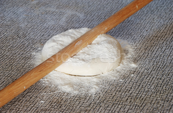 Homemade prepared paste for the bread Stock photo © zurijeta