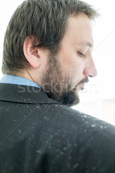 Férfi haj üzletember orvosi üzletember öltöny Stock fotó © zurijeta