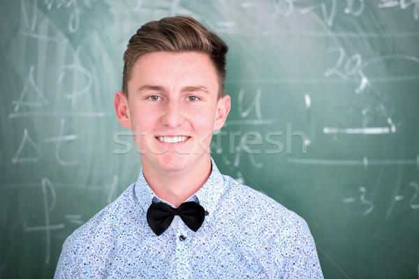 Smiling highschool boy portrait Stock photo © zurijeta
