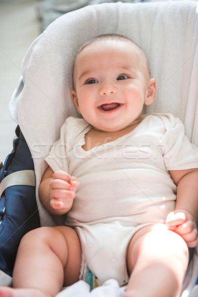 Cheerful baby sitting Stock photo © zurijeta