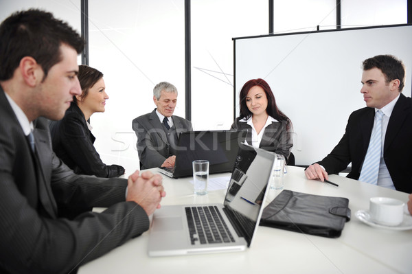 Businesspeople having a business meeting Stock photo © zurijeta
