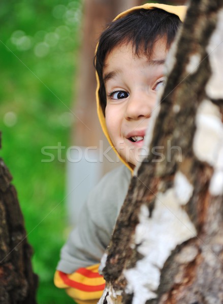 happy children in nature outdoor  Stock photo © zurijeta