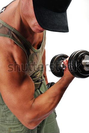 Stock photo: Strong man with a helthy body