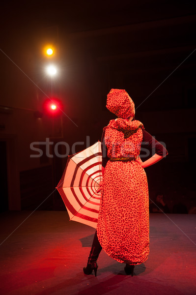 Acto jugar rendimiento teatro mujer música Foto stock © zurijeta