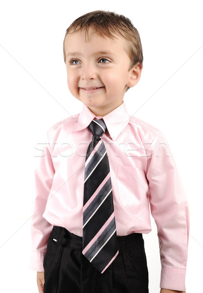 Godny podziwu mały dziecko apartament uśmiech Zdjęcia stock © zurijeta