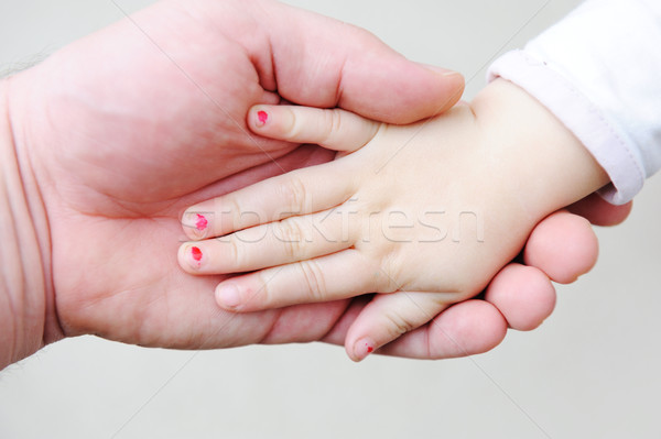 Nagels kleuren groot klein weinig mobiele Stockfoto © zurijeta