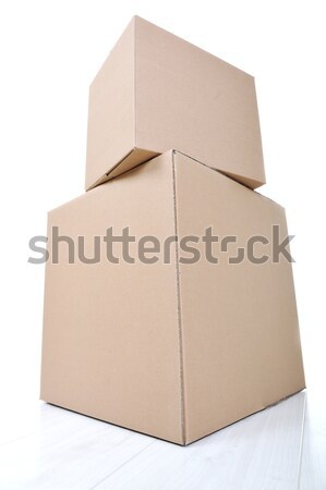 Paper box for packaging isolated Stock photo © zurijeta