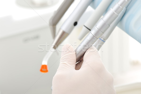 Egészséges fogak beteg fogorvosi rendelő fogászati megelőzés Stock fotó © zurijeta