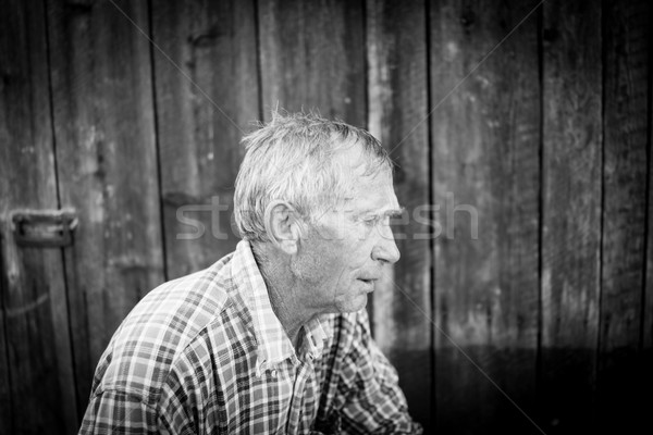 Portrait of senior man outdoors Stock photo © zurijeta