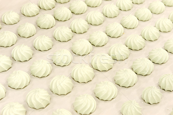 Foto stock: Producción · cookie · fábrica · fondo · torta · blanco