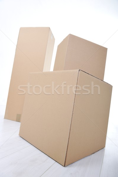 Paper box for packaging isolated Stock photo © zurijeta