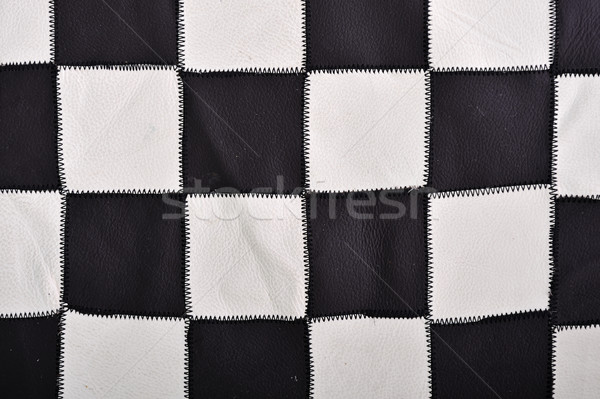 White and black leather background Stock photo © zurijeta