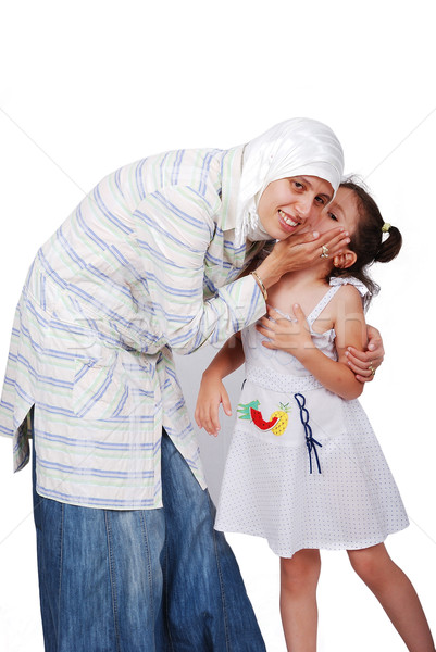 молодые мусульманских женщину традиционный одежды образование Сток-фото © zurijeta