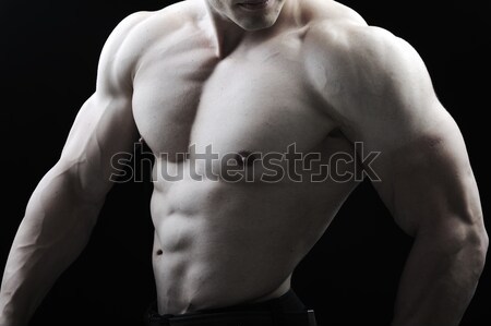 Forte uomo modello nudo energia stampa Foto d'archivio © zurijeta