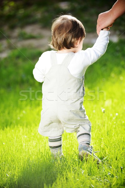 The first steps of the kid Stock photo © zurijeta