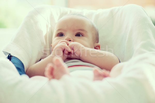 Pasgeboren baby eerste gezicht gezondheid ziekenhuis Stockfoto © zurijeta