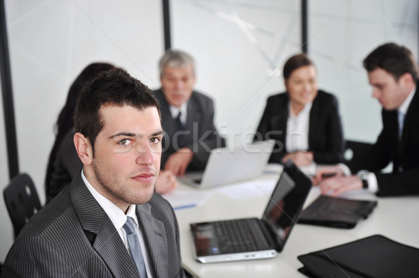 Retrato empresario oficina reunión ejecutivo empate Foto stock © zurijeta