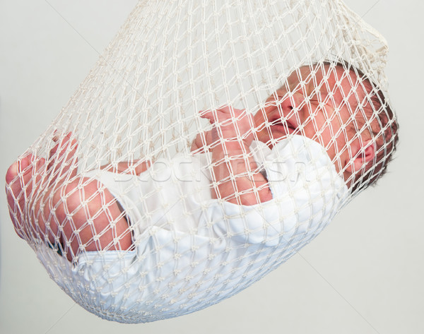 Newborn baby first day delivery hold Stock photo © zurijeta