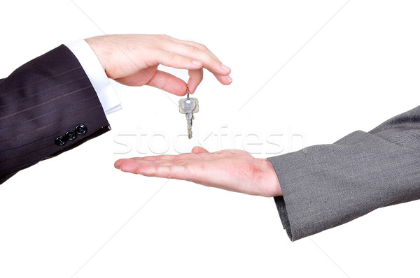 Two hands with property key Stock photo © zurijeta