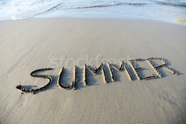 Areia belo surfar férias verão Foto stock © zurijeta