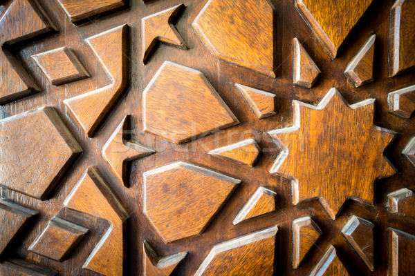 Wood carving pattern Stock photo © zurijeta