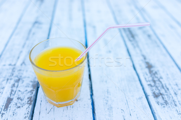 Stock photo: Drink on white wood summer backgrounds