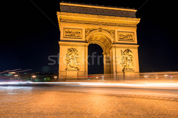 Triumphal arc at night Stock photo © zurijeta