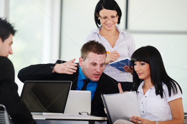 Business vergadering bespreken werk vrouwen Stockfoto © zurijeta