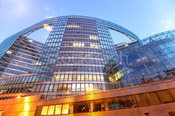 Wide angle shot of European Comission building Stock photo © zurijeta