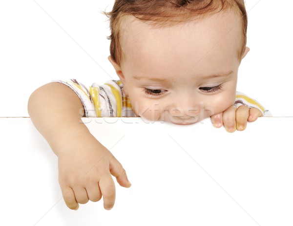 little boy stretch out the hand Stock photo © zurijeta