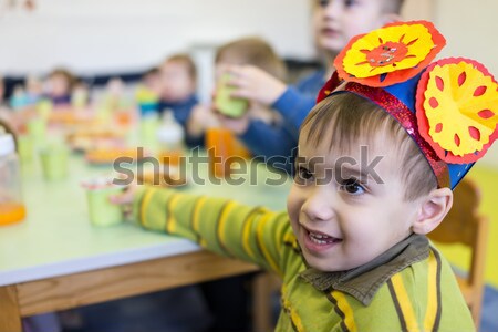 Stockfoto: Kind · spelen · bouw · blokken · kid · baby