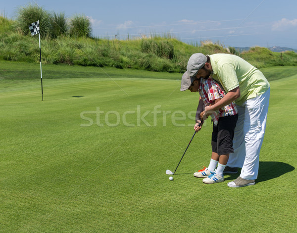 Сток-фото: человека · играет · гольф · клуба · природы · лет