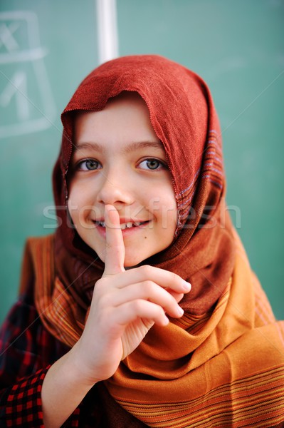 Stockfoto: Cute · klas · onderwijs · arabisch · activiteiten